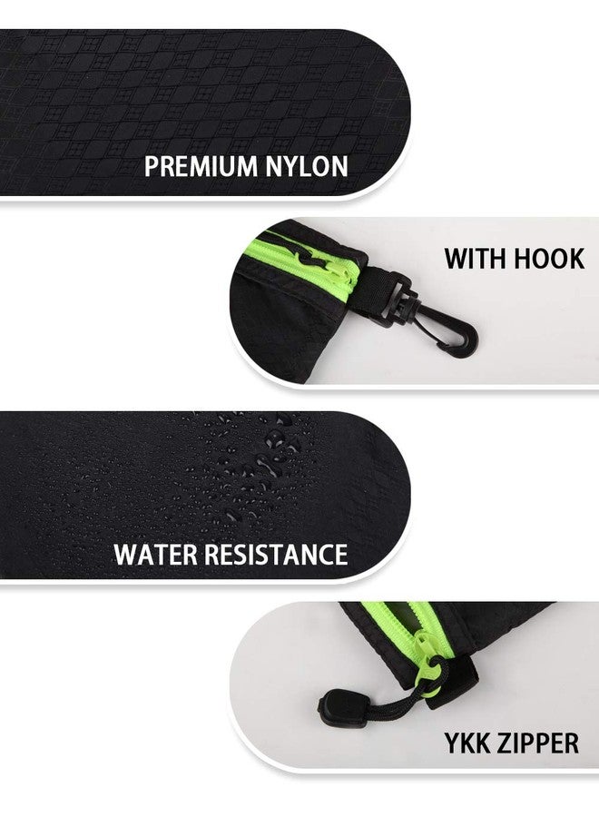 GOX Ultra Light Carry On Zipper Pouch Toiletry Bag Packing Sack Makeup Bag Digital bag (Black) - Image 5